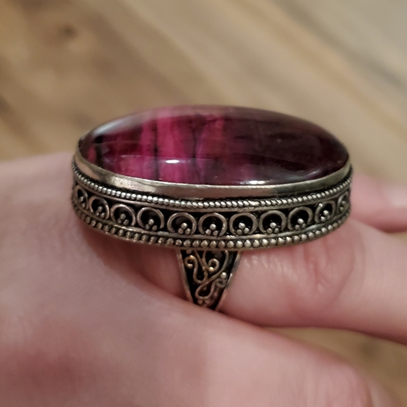 New Oversized Sugilite 925 Silver Statement Ring. - Picture 6 of 8